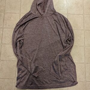 Garland Burgundy Heathered Light Hoodie Large